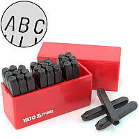 Набор трафаретов букв клейма літерні h=6 мм 27шт YATO-6862