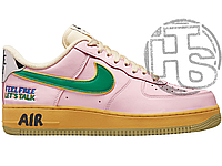 Женские кроссовки Nike Air Force 1 Low 07 Feel Free Let's Talk Pink Gum DX2667-600