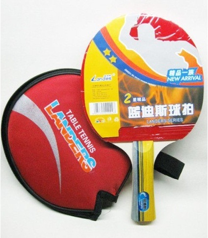 Набір для настільного тенісу (пінг-понґа) Landers 2*: ракетка +чехол