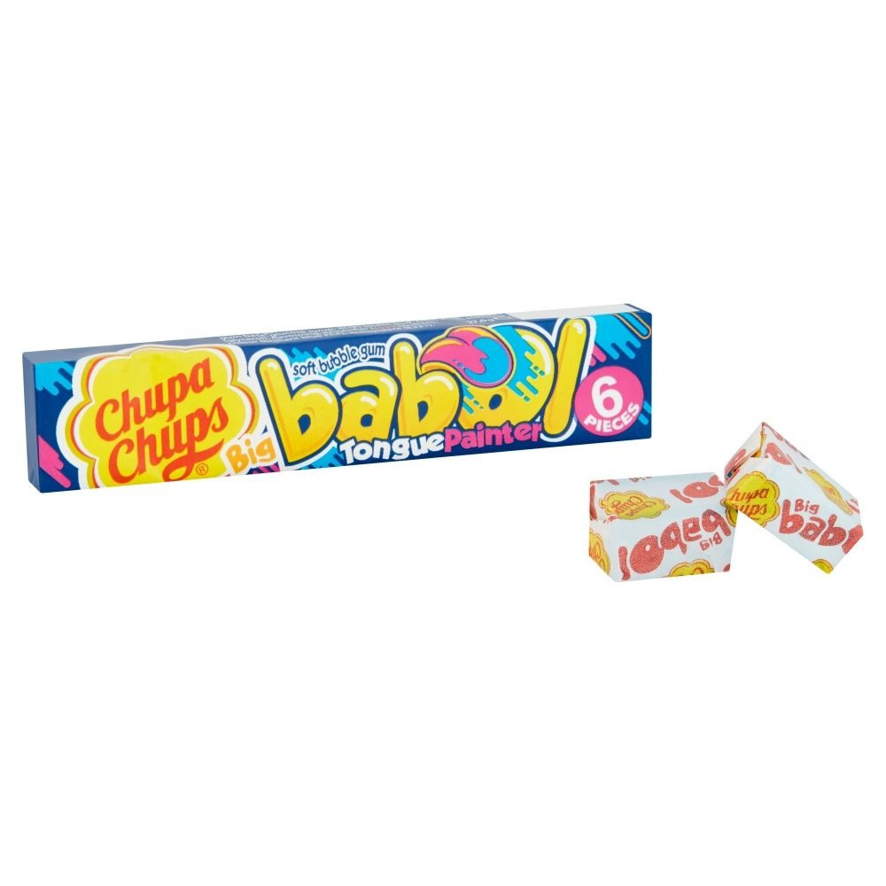 Жувальна гумка Chupa Chups Big Babol Blue Raspberry Flavour 6 шт., фото 1