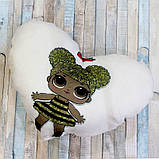 Подушка-нічник лялька LOL — світний декор у дитячу кімнату, подарунок для дівчинки №4, фото 7