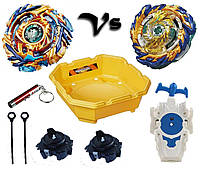 Детский Набор BEYBLADE (Бейблейд) Арена 40 см + Фафнир Мираж + Дрейн Фафнир + 3 запуска + Лазерная указка