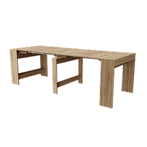 Стіл розсувний для кухні обідній з дерева з лаковим покриттям прямокутний Неман ПИТОН