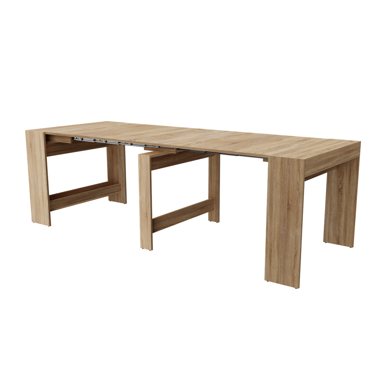 Стіл розсувний для кухні обідній з дерева з лаковим покриттям прямокутний Неман ПІТОН Лайт