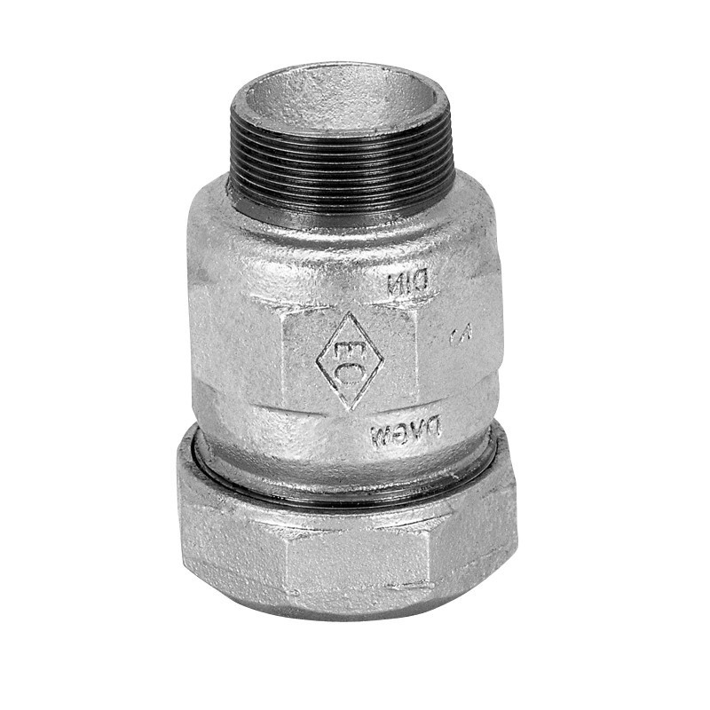 Перехідник затискний 1/2" Atusa оцинкований білий чавун (746A5003)