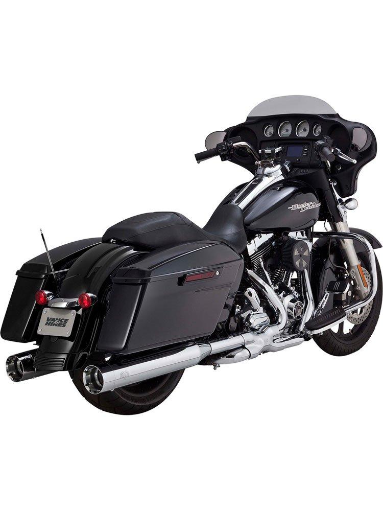 Глушники (Slip-On) Vance & Hines Oversized 450 Titan chrome для Harley Davidson FLT/FLHT/FLHX/FLTR/FLHR