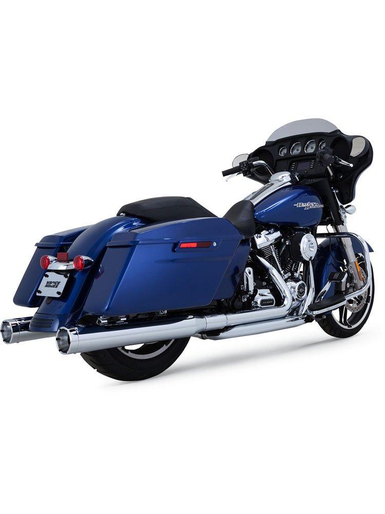 Глушники (Slip-On) Vance & Hines Monster Round хром для Harley Davidson FLHT/FLHTK/FLHR/FLHX/FLTRX/FLTRU/FLTR, фото 1