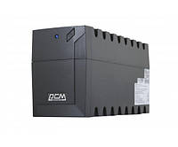 ДБЖ PowerCom RPT-1000AP IEC Black, 1000VA, 600W, лінійно-інтерактивний, AVR, 3 розетки (IEC), батарея 12В/9Ач