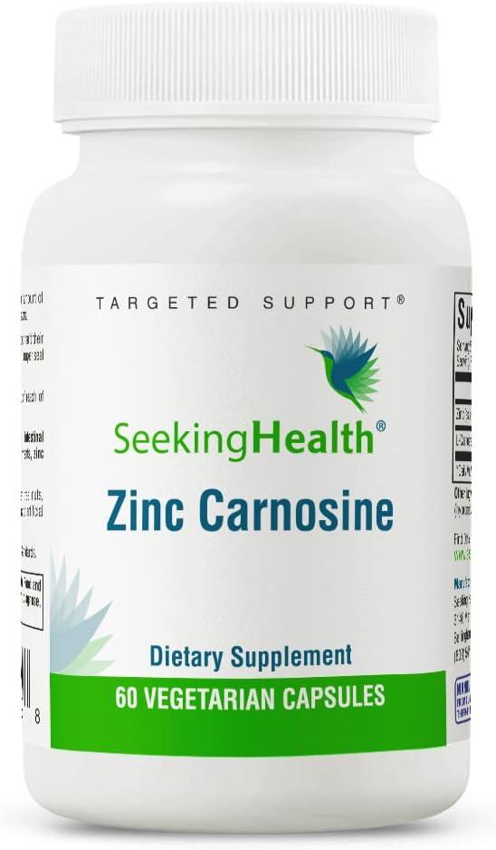 Seeking Health Zinc Carnosine / Цинк карнозин для підтримки слизової оболонки шлунка 60 капсул