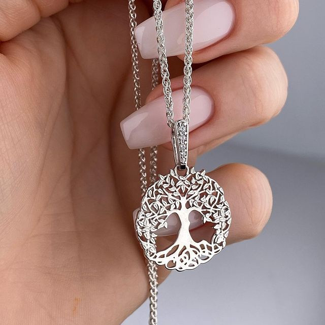 Срібна підвіска Дерево життя