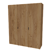 Шафа розпашна тридверна у передпокій, вітальню, спальню з ЛДСП Сімпл ШРС-1800 Дуб крафт золотий Неман