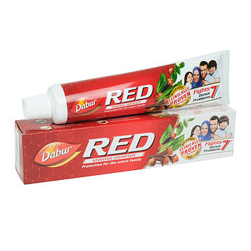 REDTOOTH PASTE (100ГРМ) DABUR,INDIA. ЗУБНА ПАСТА РЕД 100ГРМ ДАБУР. ІНДІЯ