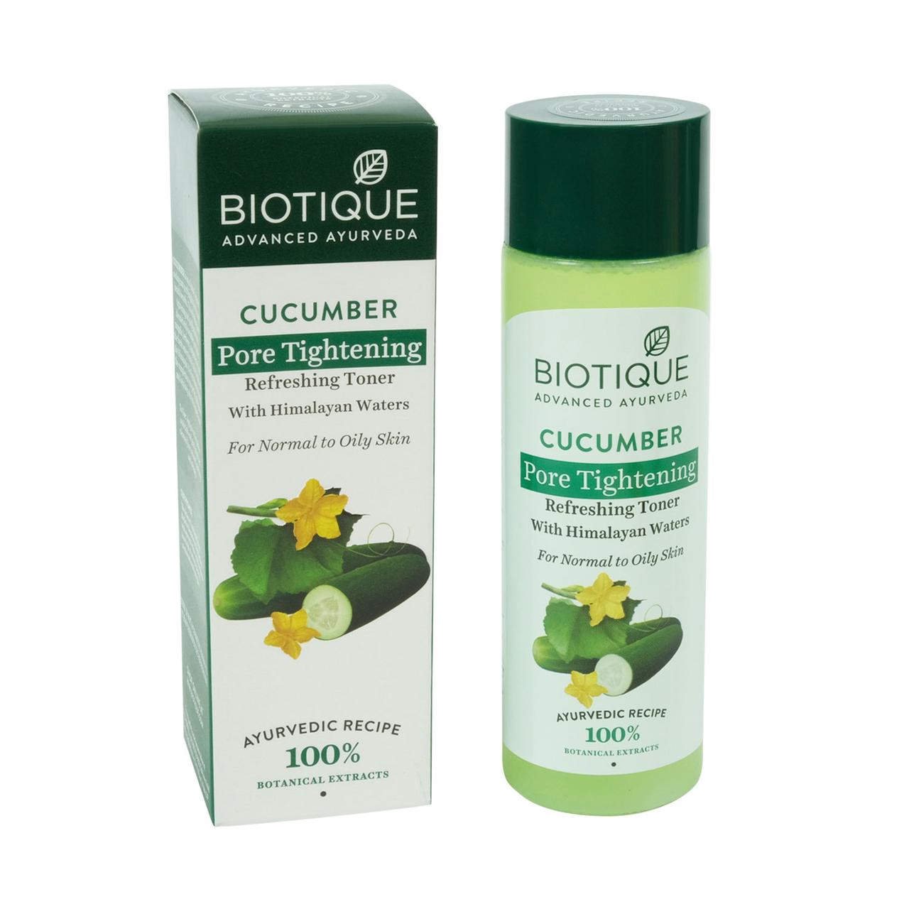 BIO COCUMBER WATER (120ML) BIOTIQUE, БІО ОГІРКОВА ВОДА 120МЛ. БІОТІК. ОГІРКОВИЙ ЛОСЬЙОН ДЛЯ ОБЛИЧЧЯ