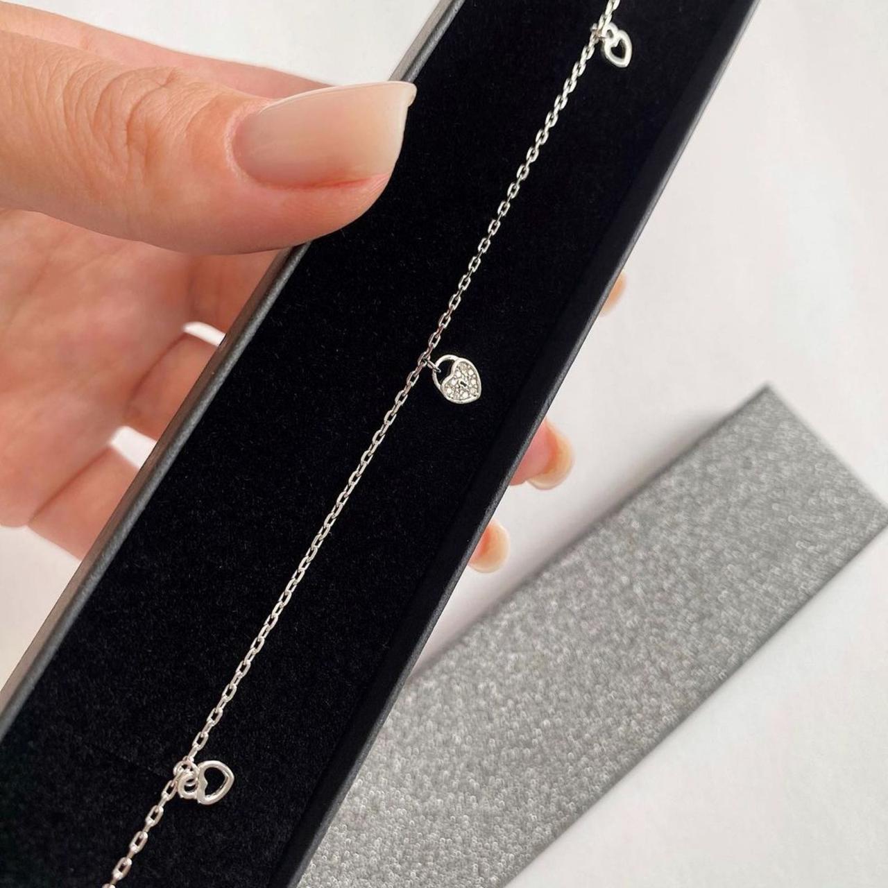 Срібний браслет на ногу