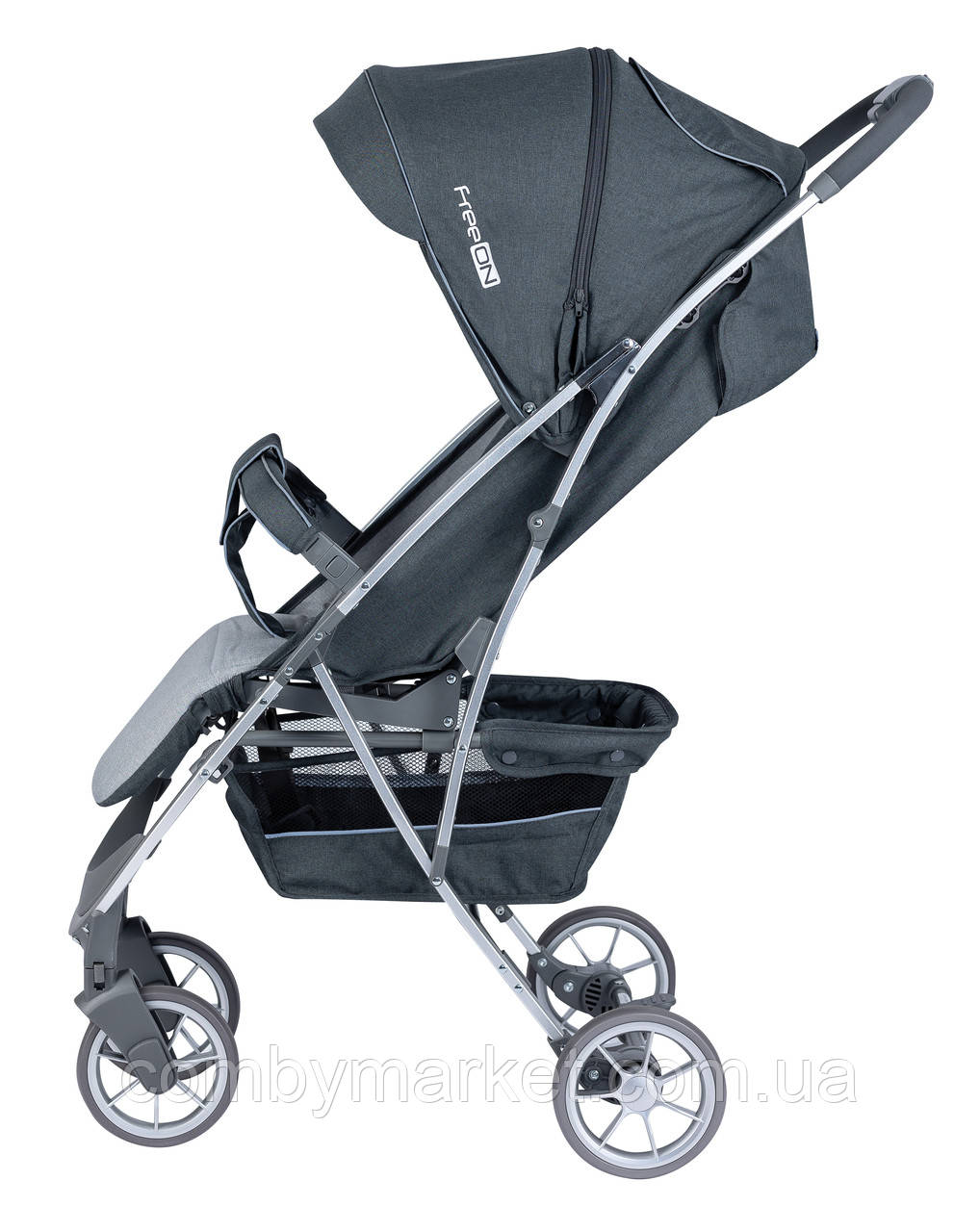 Детская прогулочная коляска FreeON LUX Grey до 22 кг - фото 3 - id-p1913079344