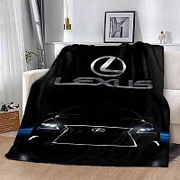 Плед плюшевый на подарок 3D LEXUS 160х200 см