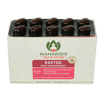 RAKTDA (10TAB) MAHARISHI AYURVEDA, РАКТДА 10 ТАБ. МАХАРІШІ АЮРВЕДА