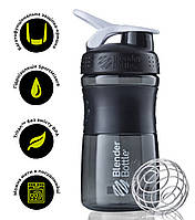 Шейкер спортивний (пляшка) BlenderBottle SportMixer 20oz/590ml Black/White (Original) "Kg"