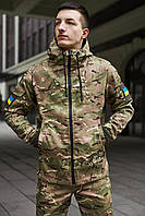 Тактическая осення куртка Terra мультикам, Теплая демисезонная армейская куртка для военных