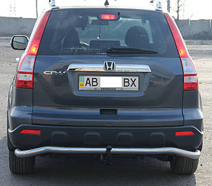 Захист заднього бампера на Nissan X-Trail (t30) (2001-2007)