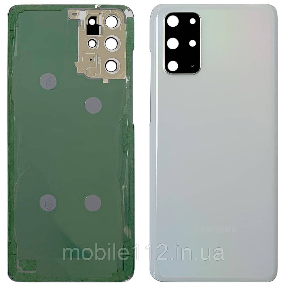 Задня кришка Samsung Galaxy S20+ Plus G985F (біла оригінал Китай зі склом камери), фото 1