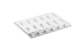 Набір для морозива Silikomart 12 штук 76 мл 9,3х4,3 см h2,5 см силікон (GEL14 3D)