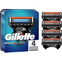 Кассеты для бритья Gillette Fusion5 Proglide 4шт. без упаковки Оригинал (лезвия жилет фьюжн проглайд)