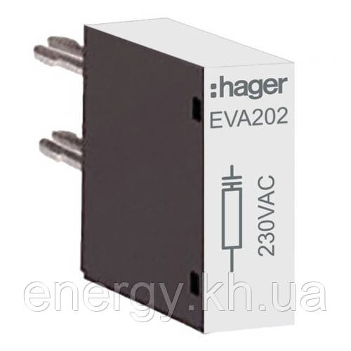 Супресор RC 230VAC для контакторів EV018-38, EVN032-045, Hager EVA202, фото 1