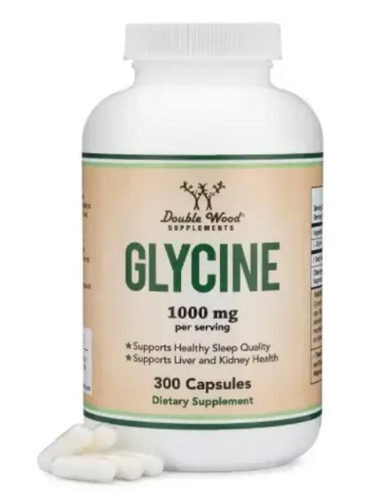 Биодобавка Double Woods Glycine 1000 mg per serviing 300 капсул EXP 08/24 року включно