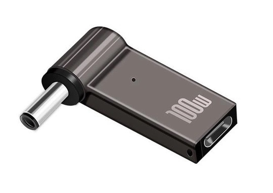 USB Type-C 100W адаптер живлення DC 6.0×3.7*0.6 Asus для заряджання ноутбука від повербанка USB або зарядки PD, фото 1