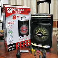 Музыкальная колонка большая, с Bluetooth на аккумуляторе с микрофоном KIMISO QS 812