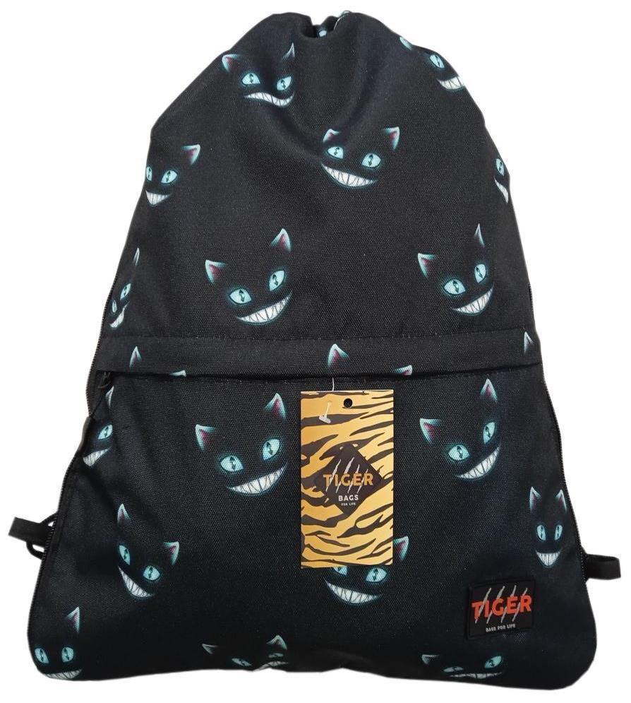 Рюкзак-мішок Tiger Print Чеширський кіт для взуття