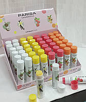 Бальзам для губ восстанавливающий Parisa Cosmetics фруктовый mix 1уп 48шт