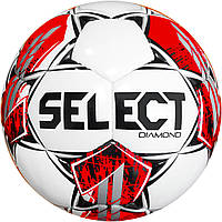 М’яч футбольний SELECT Diamond v23 (127) біл/червон, 3