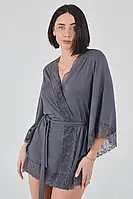 Roksana Жіночий халат віскоза з поясом Розміри XL