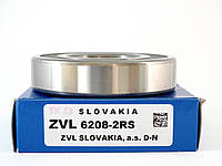Підшипник 180208 6208 2RS ZVL SLOVAKIA40x80x18 кульковий радіальний