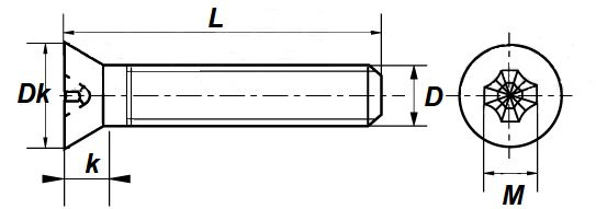 винт потай 965 винт потай 965