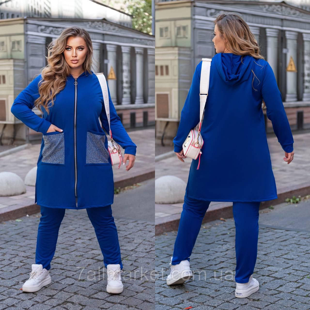 Костюм жіночий двонитка р:48-62 (4кв) "MODNUY OBRAZ" недорого від прямого постачальника idm909403