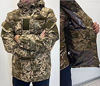 Тактическая куртка "Горка 5" камуфляж пиксель с водоотталкивающей пропиткой на подкладке-мембране Omni-Heat