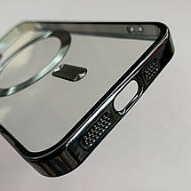 Чохол для Apple iPhone 12 чохол з магсейф із захистом камери на телефон айфон 12 чорний h3b, фото 3