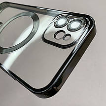 Чохол для Apple iPhone 12 чохол з магсейф із захистом камери на телефон айфон 12 чорний h3b, фото 4
