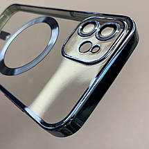 Чохол для Apple iPhone 12 чохол з магсейф із захистом камери на телефон айфон 12 блакитний h3b, фото 4