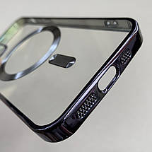 Чохол для Apple iPhone 12 чохол з магсейф із захистом камери на телефон айфон 12 фіолетовий h3b, фото 3