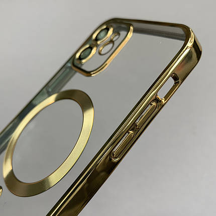 Чохол для Apple iPhone 12 чохол з магсейф із захистом камери на телефон айфон 12 золотий h3b, фото 2