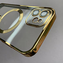 Чохол для Apple iPhone 12 чохол з магсейф із захистом камери на телефон айфон 12 золотий h3b, фото 4