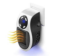 Портативный электрический нагреватель SUNROZ PLUGGABLE Mini Heater Fan тепловентилятор 500Вт Белый (SUN2611)