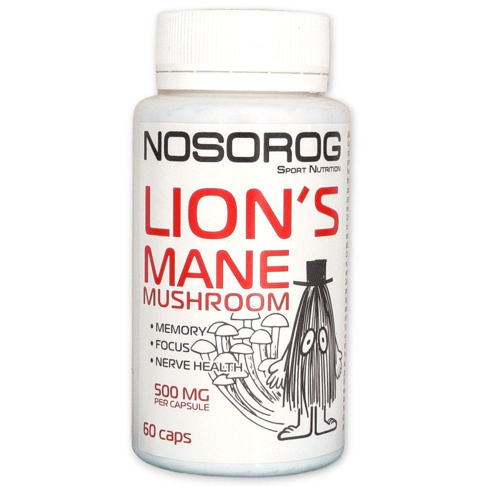 Натуральна добавка Nosorog Lion's Mane, 60 капсул EXP