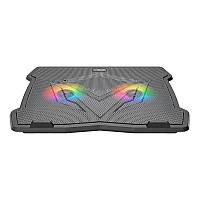 Подставка-кулер для ноутбука MeeTion CoolingPad CP2020 с RGB подсветкой, черный