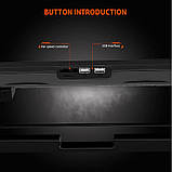 Підставка-кулер для ноутбука MeeTion CoolingPad CP3030 з RGB-підсвіткою, чорний, фото 6