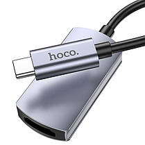 Кабель-перехідник HDTV HOCO UA20 Presage Type-C на HDMI, сірий, фото 5
